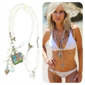 Kinley Sterling Silver Opal Stone Fairy Necklace